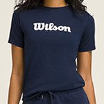 Футболка Wilson жен. TEAM GRAPHIC TEE CLASSIC NAVY SCRIPT синий LG