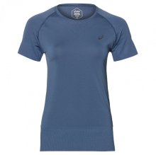 Футболка ASICS SEAMLESS SS TOP жен. FW18-19 синий XS