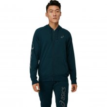 Толстовка ASICS BIG ASICS FZ HOODIE муж. зеленый S