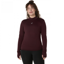 Лонгслив ASICS ROAD WINTER SEAMLESS LS TOP жен. бордовый M