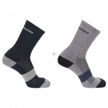 Носки Salomon EVASION CREW 2-PACK уни. синий-серый 39/41