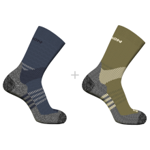 Носки Salomon X ULTRA ACCESS CREW 2-PACK уни. синий-зеленый 36/38