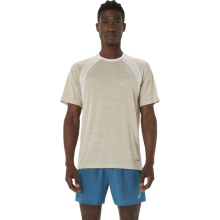 Футболка ASICS ROAD SS TOP муж. бежевый L